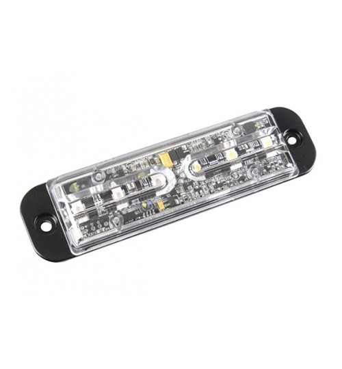 Green and Amber 6 LED Warning Light LED701AG